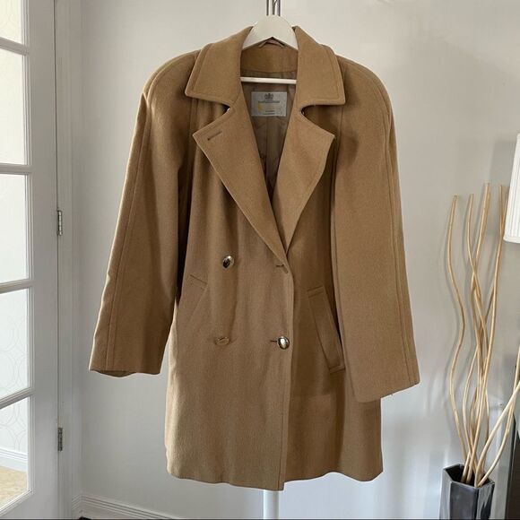 Vintage Aquascutum Double breasted wool and cashmere  camel coat - Picture 15 of 15